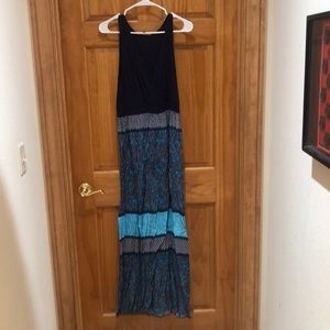 Shades of blue maxi dress